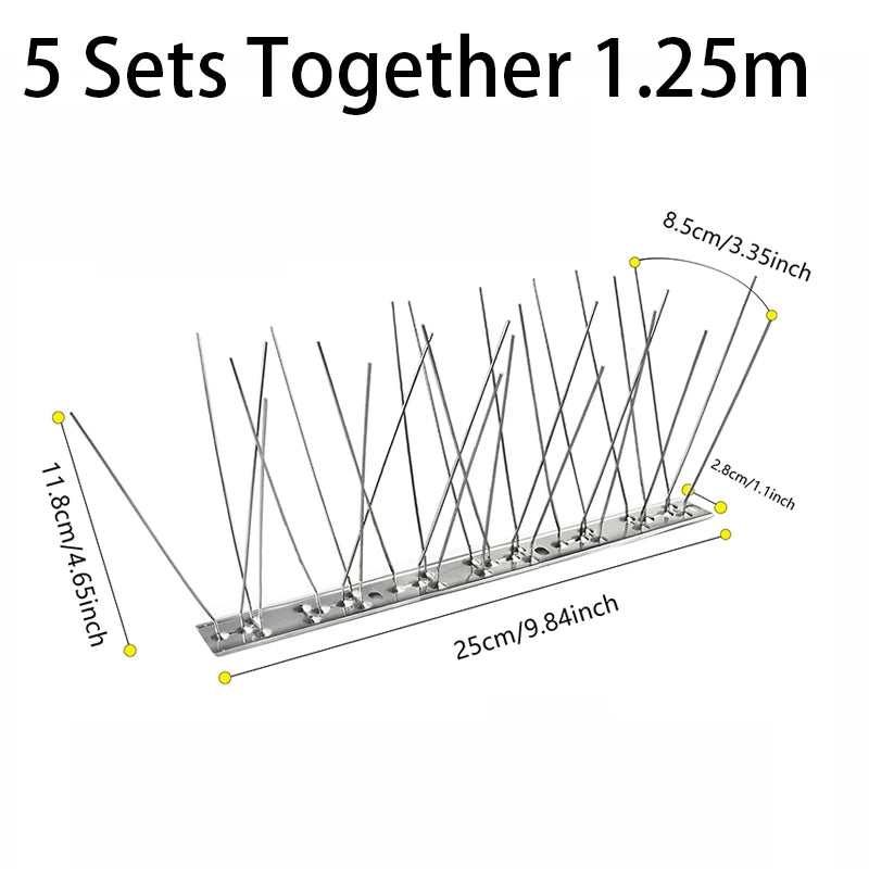 FeatherFence | Outdoor Stainless Steel Bird Spikes