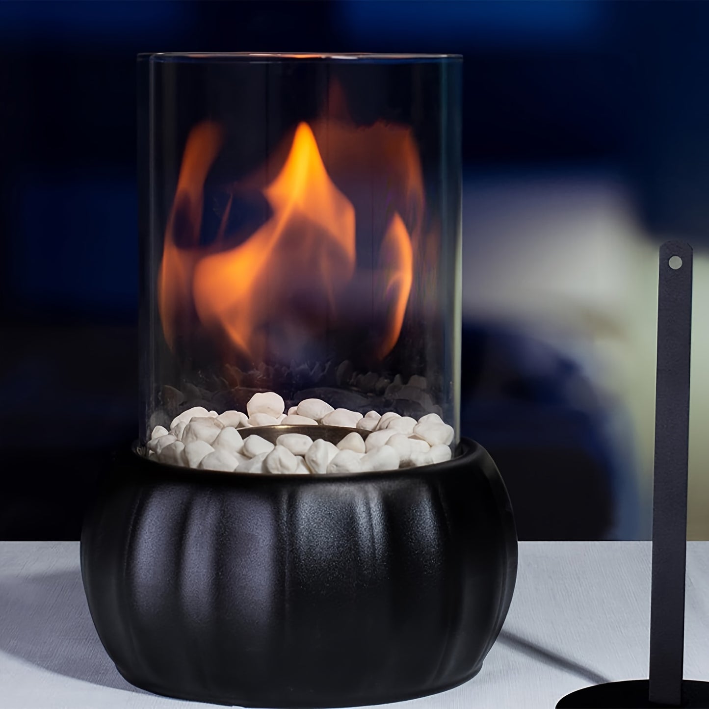 PumpkinFlame | Traditional Pumpkin-Shaped Tabletop Fireplace Smokeless