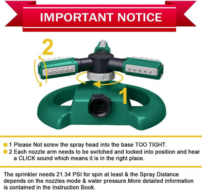 LawnJet | Garden Lawn Water Sprinkler