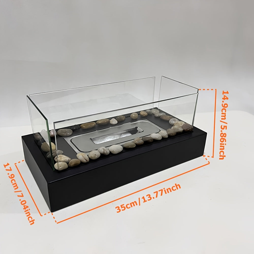 FlameView | Glass Front Fireplace – Compact Modern Tabletop Design