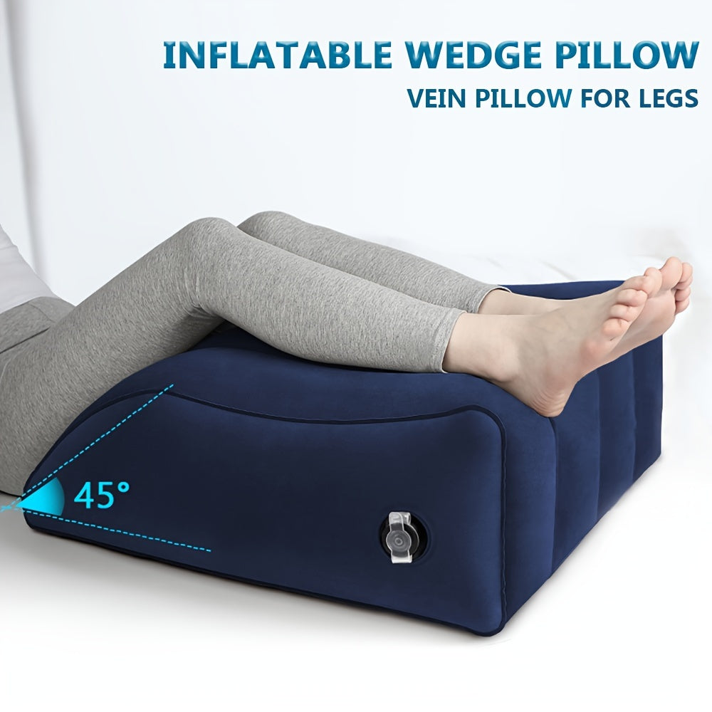 RestRise | Inflatable Wedge Pillow – 45° Tilt for Circulation & Recovery
