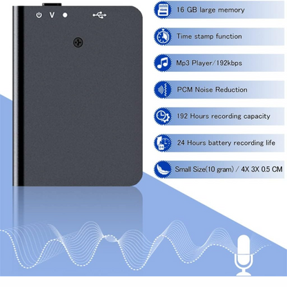 NanoRec | The smallest voice recorder with 384Kbps quality