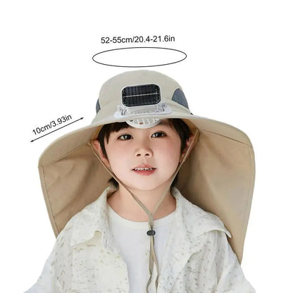 SunBreeze | Adjustable Kids' Solar Fan Hat