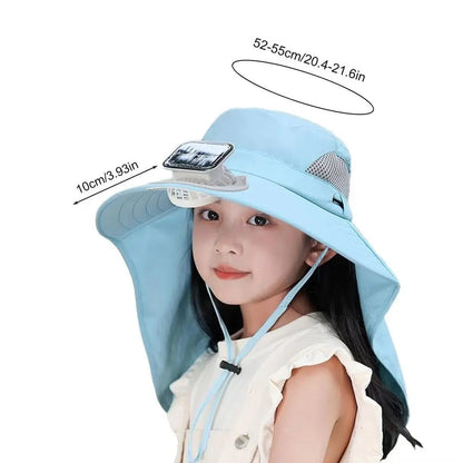 SunBreeze | Adjustable Kids' Solar Fan Hat