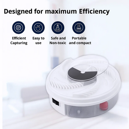 BuzzOff | Silent Fly Trap – Eco‑Friendly, Non‑Toxic Insect Catcher