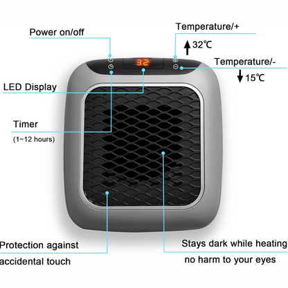 EcoHeat | Energy-saving fan heater with a modern design