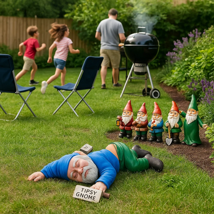 TipsyGnome | Fun Drunken Gnome Garden Sculpture