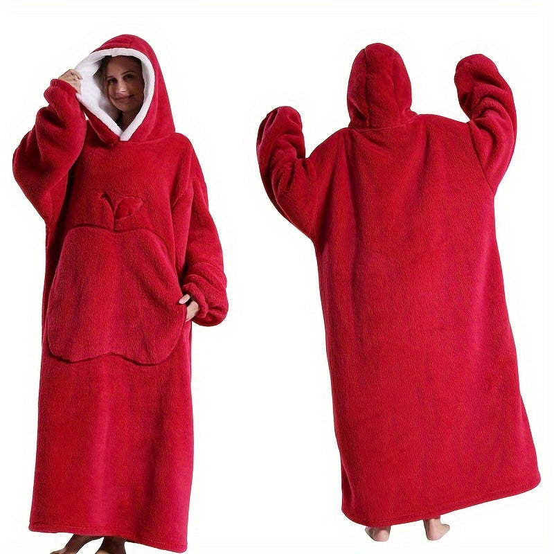 ChicLoom | Hooded Fleece Robe – Thick & Warm Winter Comfort