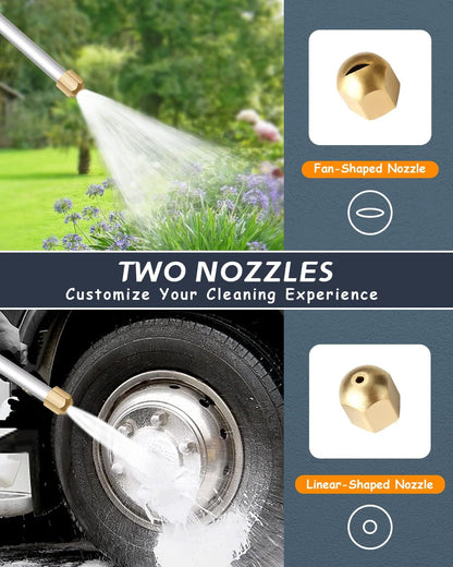 JetWash | High-Pressure Cleaner Spray Nozzle for Car Wash Water Hose