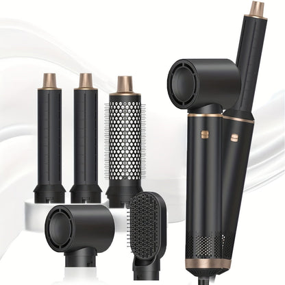 GlamFlow | 5-in-1 Hair Styler – Ionic Curling, Straightening & Volume Tool