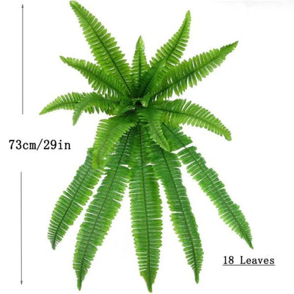 FernLuxe | UV-Resistant Artificial Boston Fern with 18 Fronds