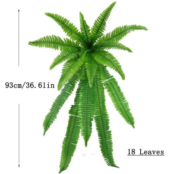 FernLuxe | UV-Resistant Artificial Boston Fern with 18 Fronds