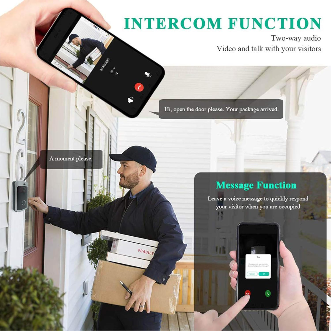 LuxGuard | Wireless Video Doorbell with Battery for Ultimate Security