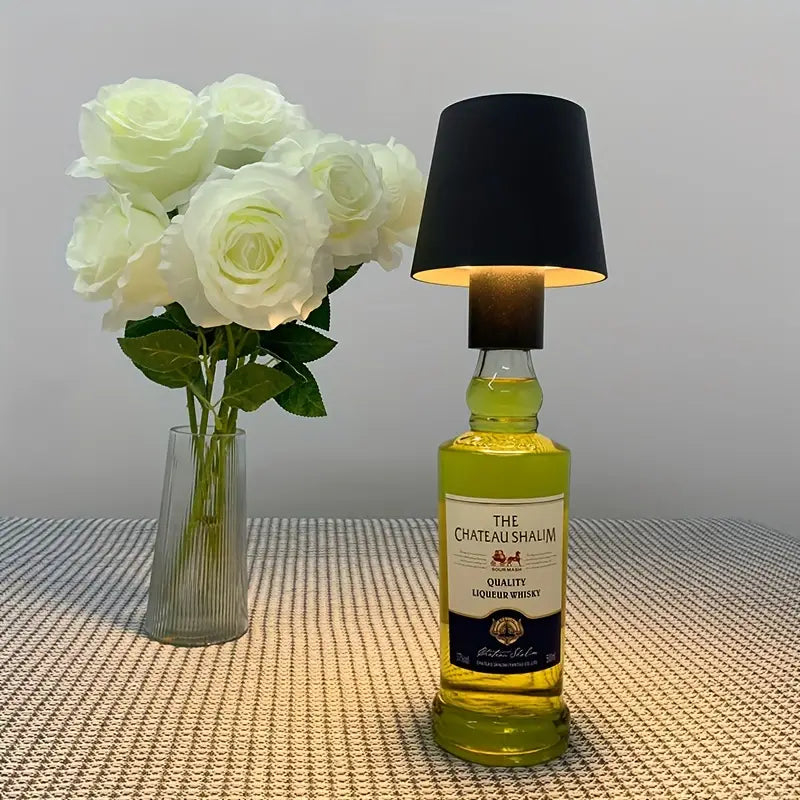 SerenityLuxe | Elegant & Portable Wine Table Lamp