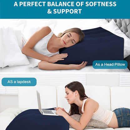 RestRise | Inflatable Wedge Pillow – 45° Tilt for Circulation & Recovery