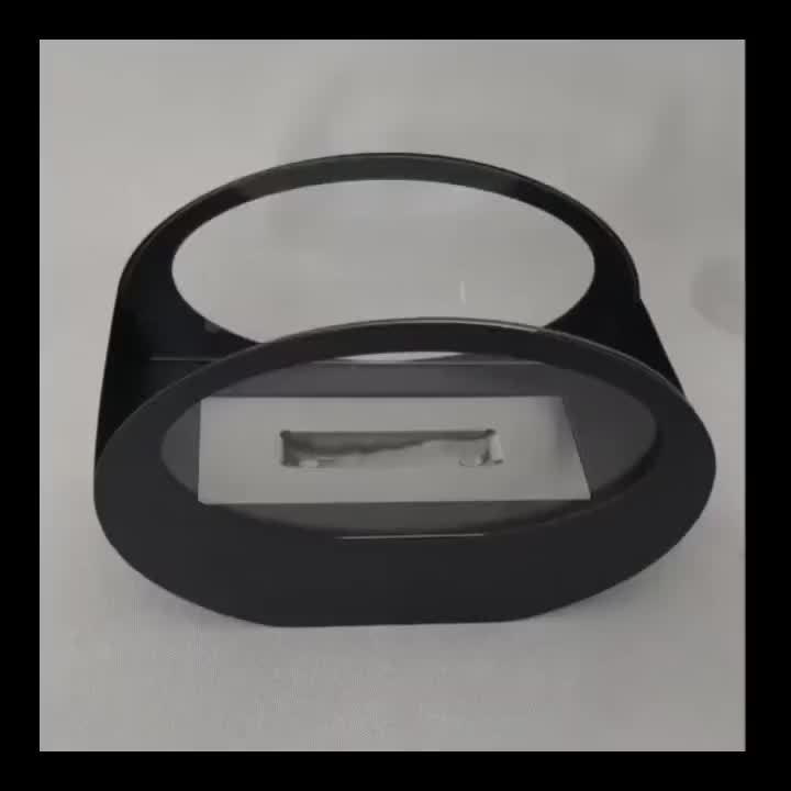 FireLoom | Vintage Tabletop Fireplace – Lacquered Finish & Real Flamese