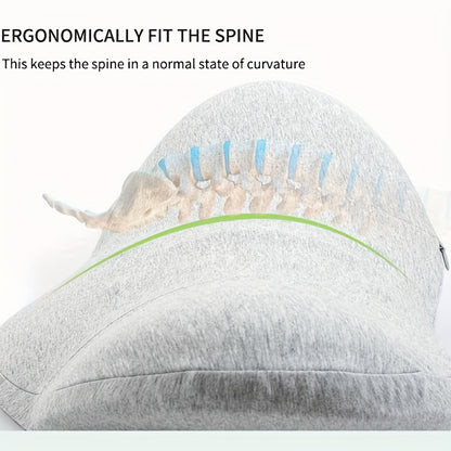 SpineEase | Orthopedic Pillow – Memory Foam Lumbar Support with Cover