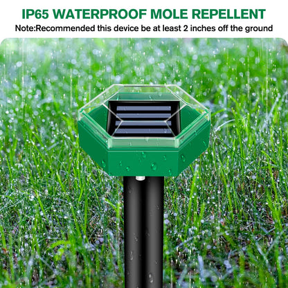 VibeFence | Solar Mole Repellent with 465 m² Coverage