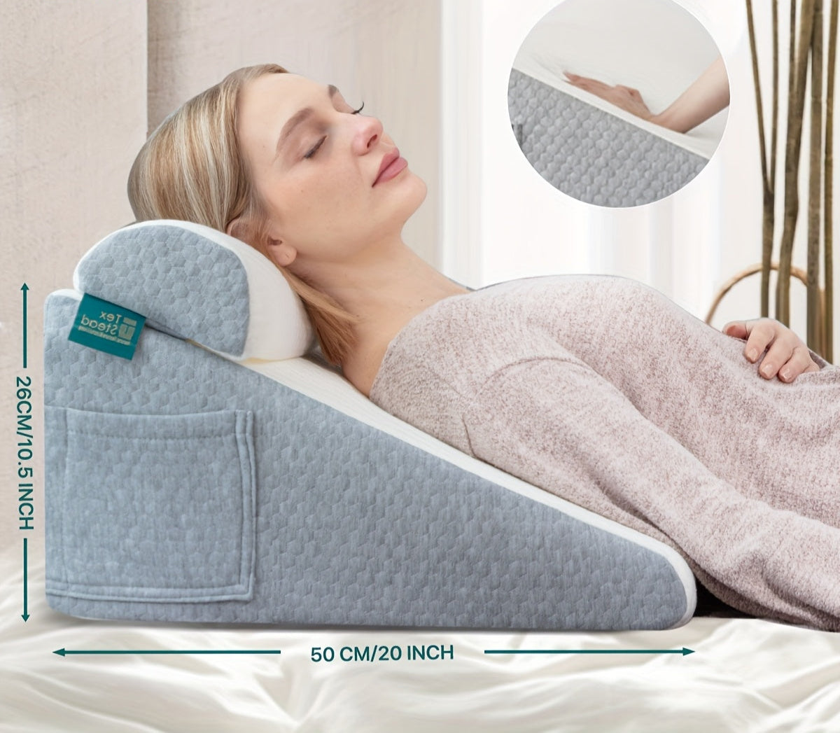 ElevateRest | Ergonomic Wedge Pillow for Side Sleep & Relaxation