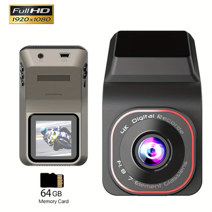 NightEye | Full HD Car Dash Cam – Mini LCD & Loop Recording