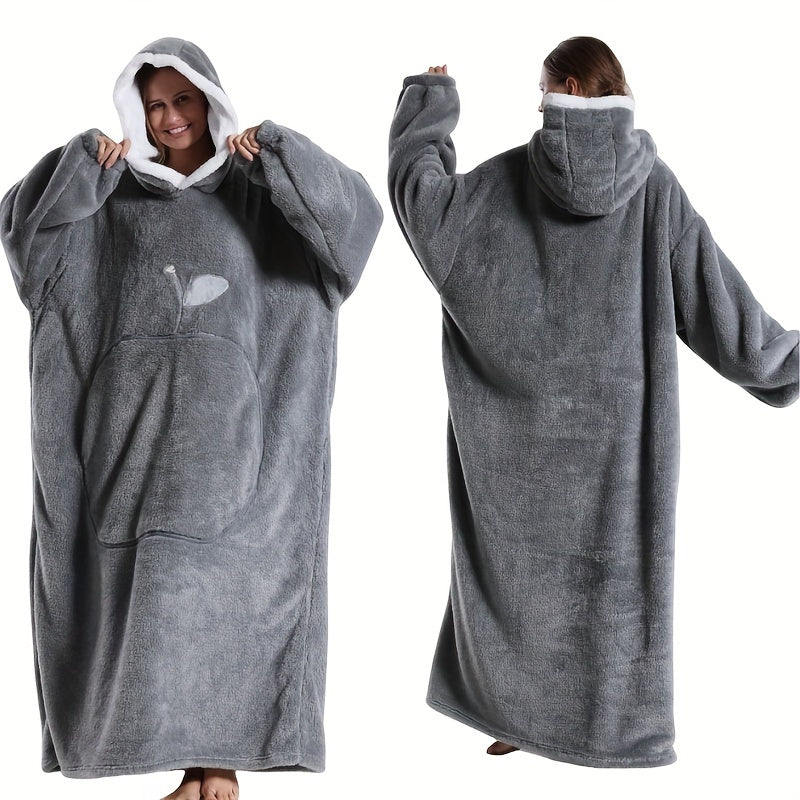 ChicLoom | Hooded Fleece Robe – Thick & Warm Winter Comfort