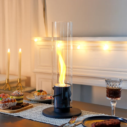FlameSpin | Rotating Fireplace – Portable Tabletop Elegance