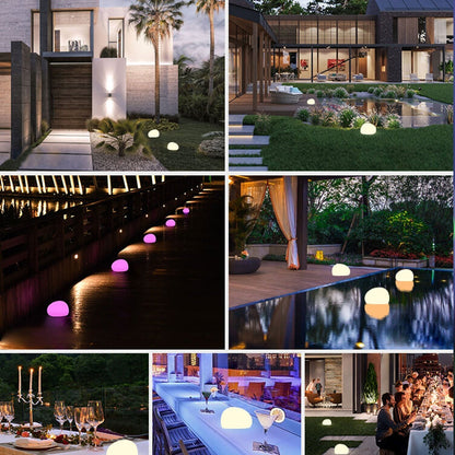 SolLumina | Solar-Powered Waterproof PE Spherical LED Outdoor Decorative Light