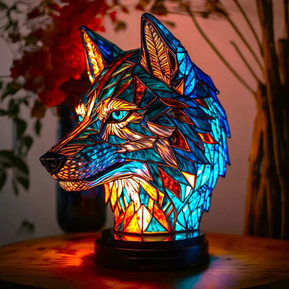Éclat | Kunstlampe – Stilvolles Buntglas mit Tiermotiven-1