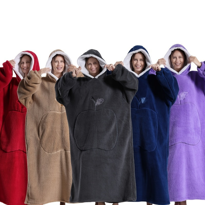 ChicLoom | Hooded Fleece Robe – Thick & Warm Winter Comfort