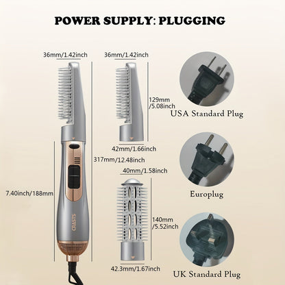 StyleComb | 2-in-1 Hair Dryer Brush – Dries, Straightens & Creates Curls