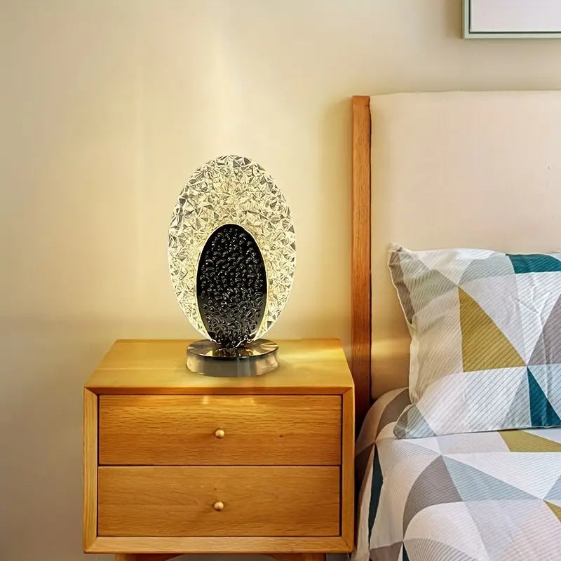 KristalAura | Modern & Luxury Peacock Table Lamp