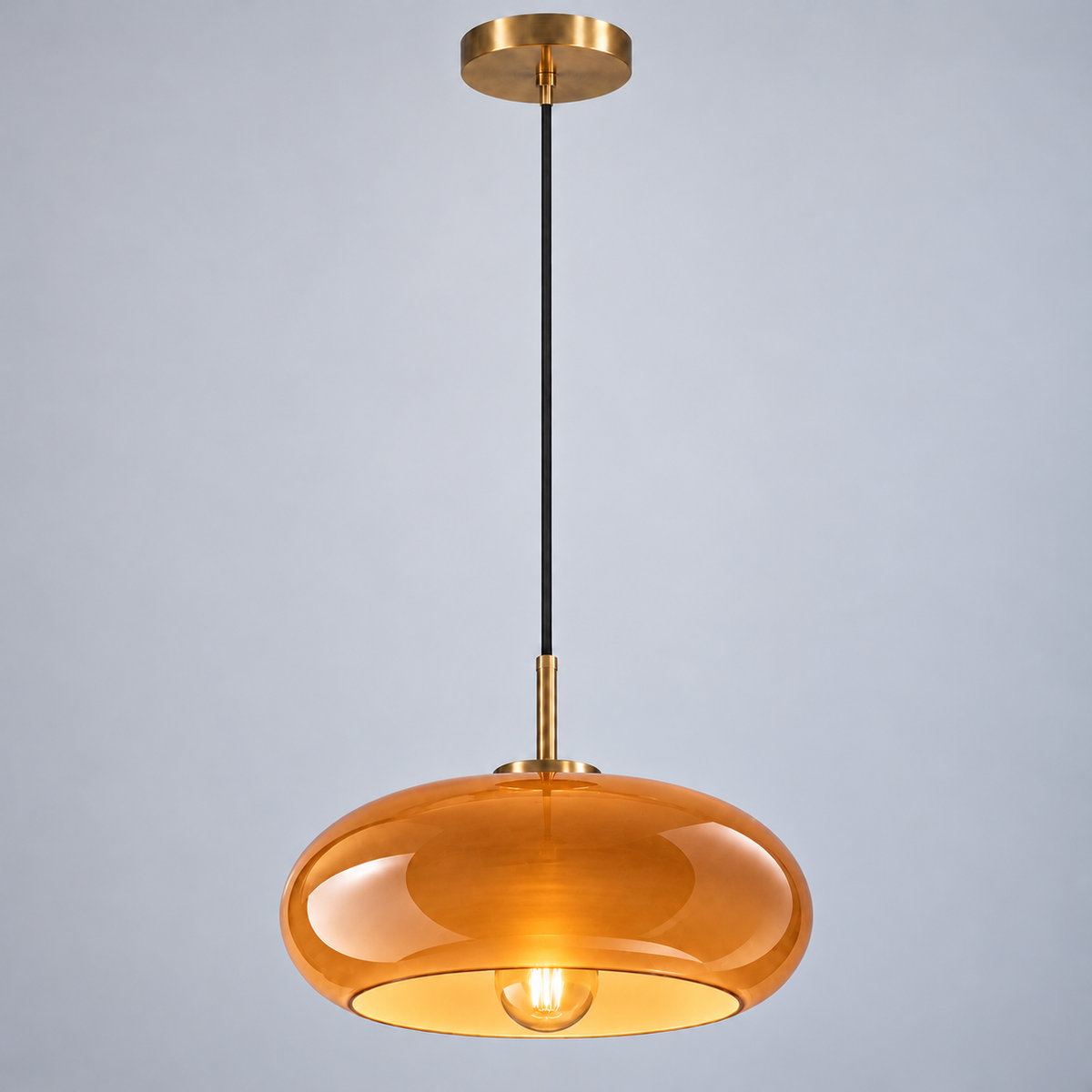 Tundris - Vintage Bowl Semi-Flush Ceiling Light
