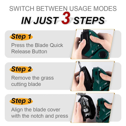 TrimFlex | Cordless 2-in-1 Hedge Trimmer & Lawn Mower