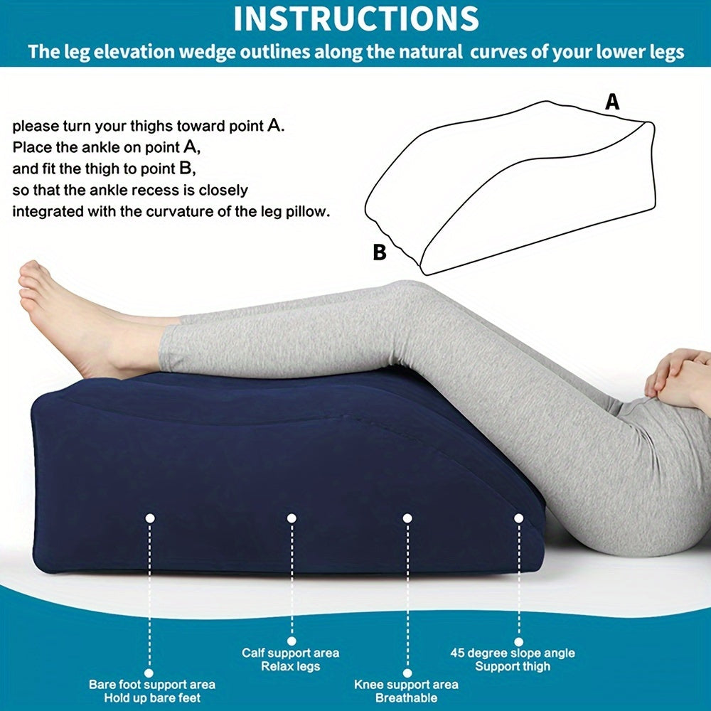 RestRise | Inflatable Wedge Pillow – 45° Tilt for Circulation & Recovery