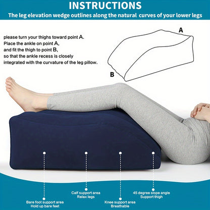 RestRise | Inflatable Wedge Pillow – 45° Tilt for Circulation & Recovery
