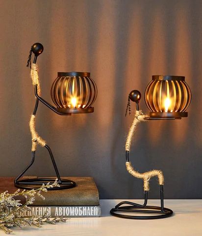 ZenithAura | Retro & Elegant Man Candle Holder