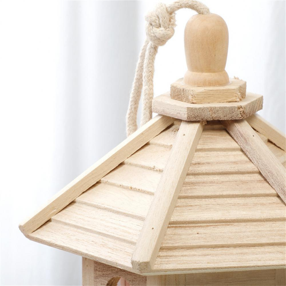 FeatherView | Wooden Transparent Household Birdhouse