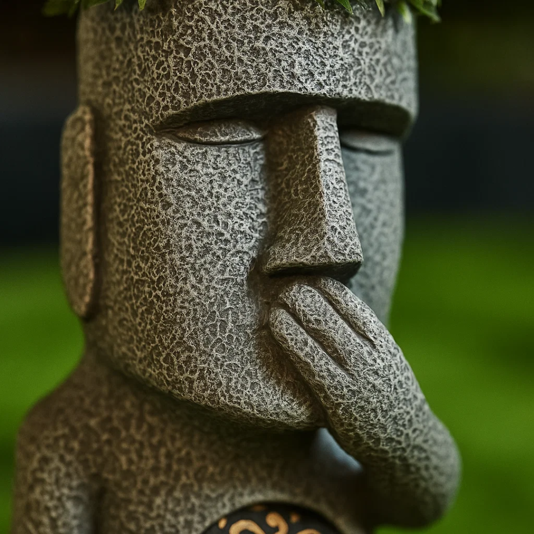 MoaiLight | Solar-Powered Moai Garden Lamps