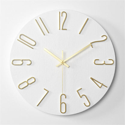 RegalTime | Modern Wall Clock with Gold Accent