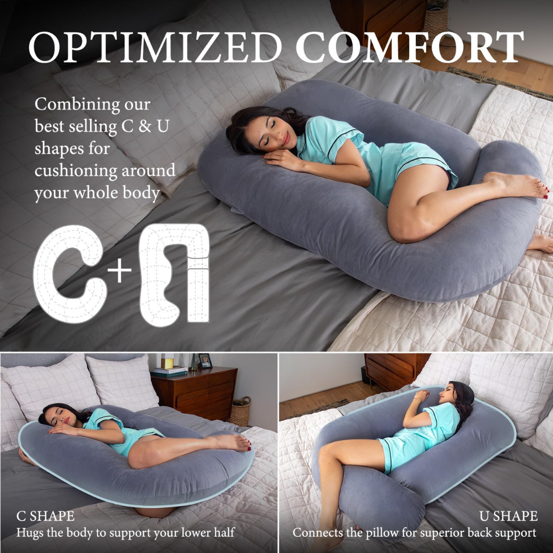 CozyNest | Orthopedic Full-Body Pregnancy Pillow