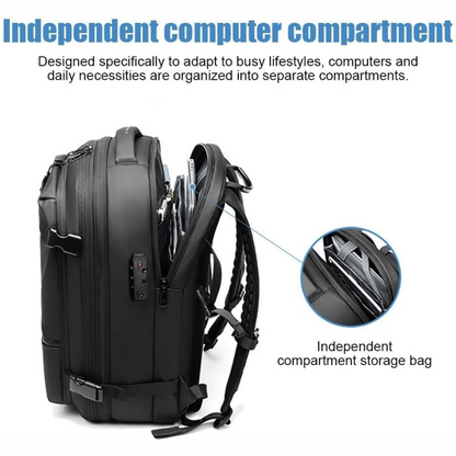 PackForm | Structured 60L Compression Rucksack for Travel & Everyday Use