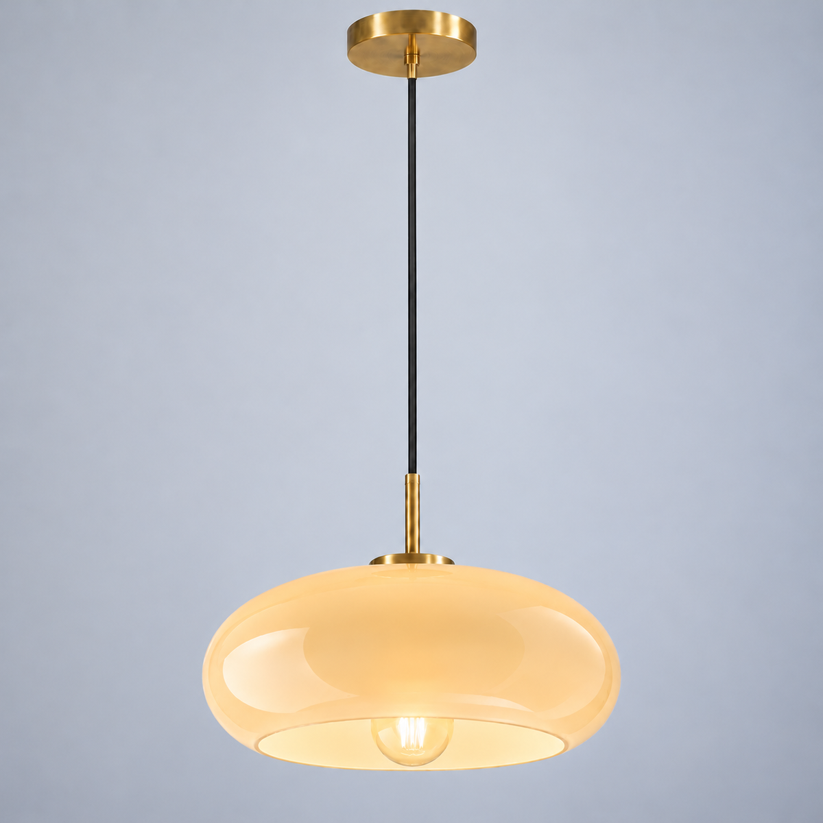 Tundris - Vintage Bowl Semi-Flush Ceiling Light