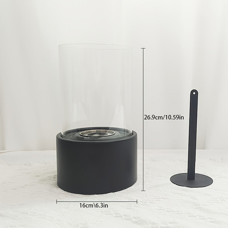 GlowRound | Round Tabletop Fireplace – Portable Ethanol Firelight