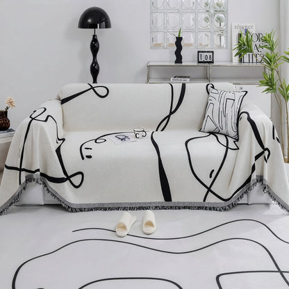 Aethel - Abstract Line Sofa Throw3