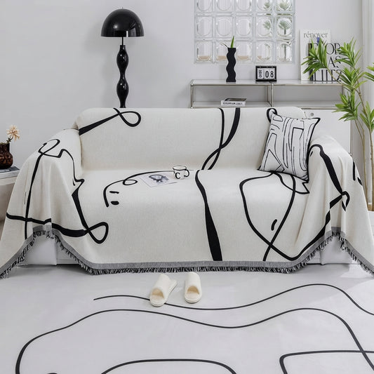 Aethel - Abstract Line Sofa Throw3