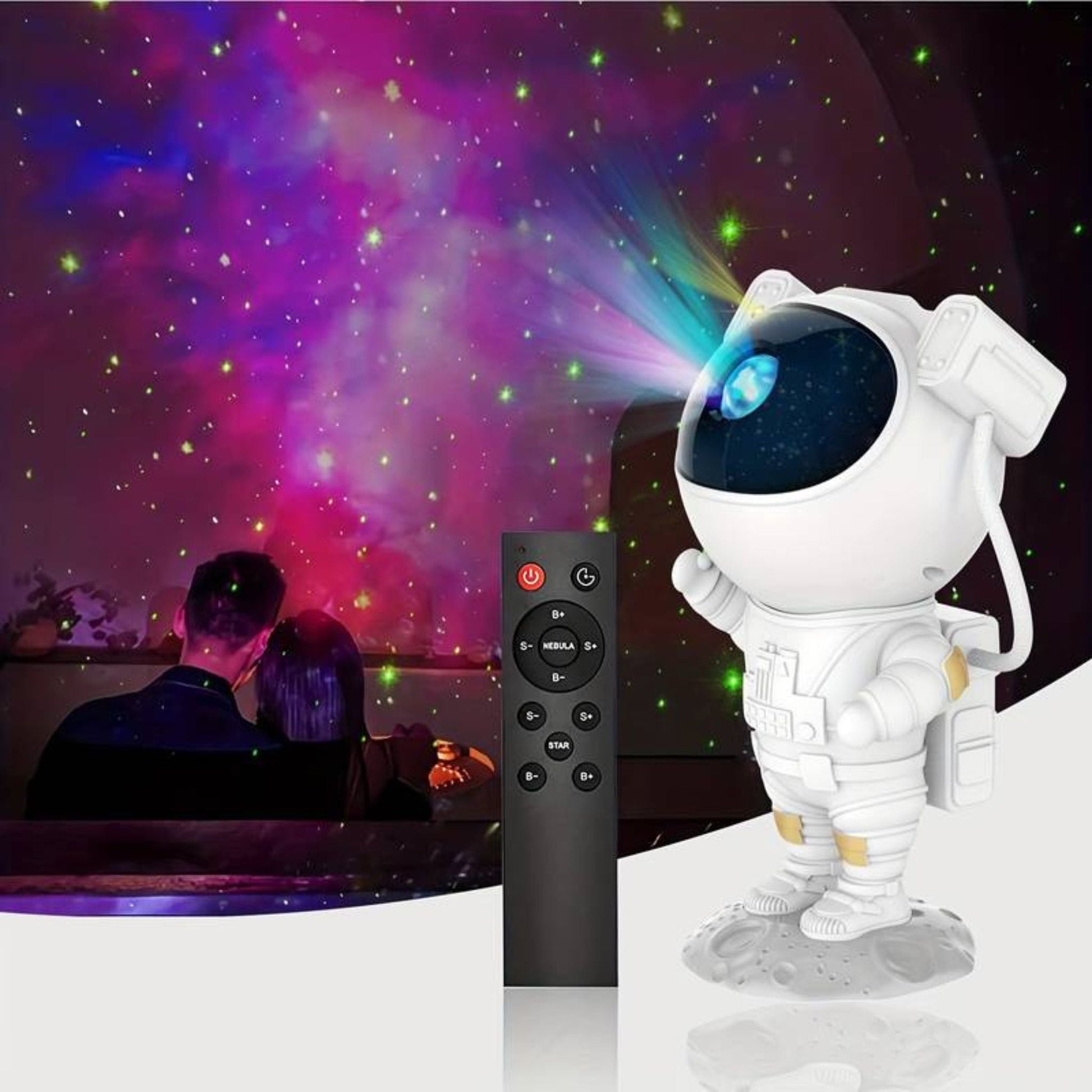 AstroGlow - Astronaut Star Projector Lamp
