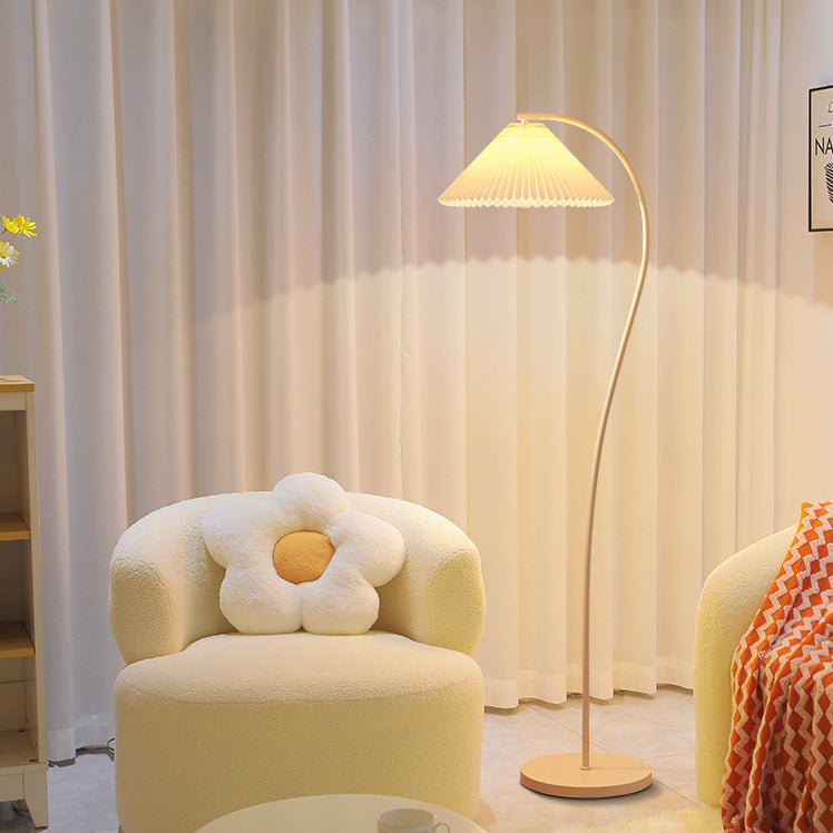 FoldaLamp | Minimalist Floor Lamp with Fabric Shade