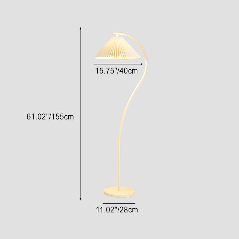 FoldaLamp | Minimalist Floor Lamp with Fabric Shade