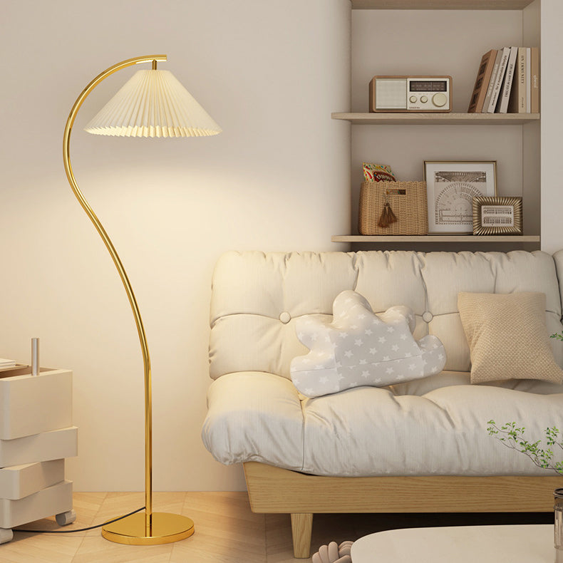 FoldaLamp | Minimalist Floor Lamp with Fabric Shade