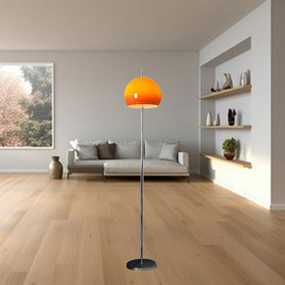 ModiTwin | Modern Mid-Century Mushroom Round Iron Acrylic 2-Light Floor Lamp for Living Room